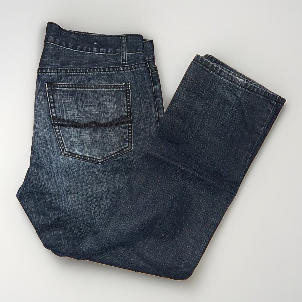 Alfani Men’s Waxed Denim Jeans 36x30 Blue